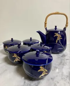 香蘭社　蓋付き湯呑み5個セットと急須