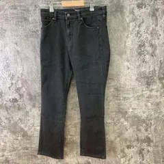 ✨UNIQLO✨ユニクロ♡リベット付きチノパン♡ブラック♡混紡♡着回し抜群(25