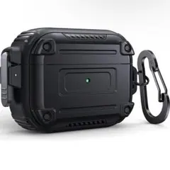 DASFOND Airpods Pro ケース 保護カバー LED可視 ブラック