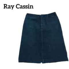 《Ray Cassin》レイカズン　コーデュロイ スカート【M】グリーン　ひざ丈のサムネイル