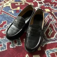 ハルタ　学生靴　黒　ローファー　25.5E E