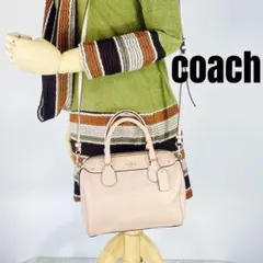 Coach コーチ　ピンク ショルダーバッグ　2way ハンドバッグPVC