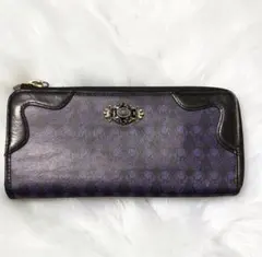 ANNA SUI 長財布 パープル ブラックのサムネイル