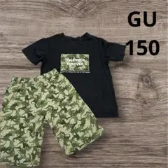 GU（ジーユー）の半袖Tシャツとハーフパンツのセット　パジャマ　夏