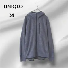 美品　ユニクロ　 ドライストレッチ　スウェット パーカー　ジップアップ　M