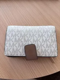 MICHAEL KORS 三つ折り財布 ホワイト/ベージュ