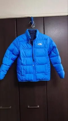 THE NORTH FACE キッズ リバーシブルダウン青　ノースフェイス　M