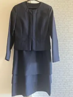 ネイビー ジャケットとワンピースセット　卒園式　入園式　入学式　七五三