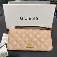 GUESS キルティング長財布 ピンクのサムネイル