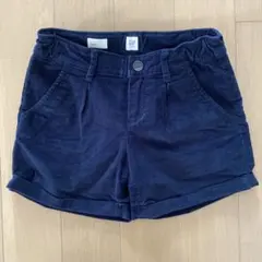 GAPKIDS ネイビーコーデュロイショートパンツ 130
