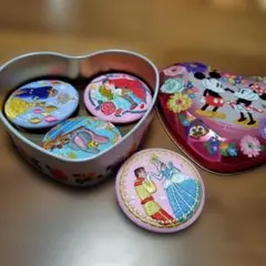 ディズニープリンセス刺繍ピンバッジ4個セット未使用