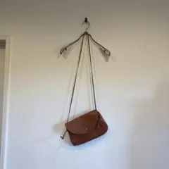 【IL BISONTE】本革 ショルダーバッグ ブラウン