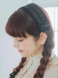しまむら 青木美沙子 ヘッドドレス 黒 ブラック 新品のサムネイル