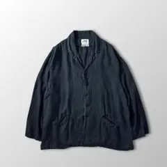FLAX リネン テーラード ジャケット ブラック 黒 シャツ - メルカリ