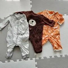 70cmサイズロンパース　長袖　まとめ売り　くま　combimini gap