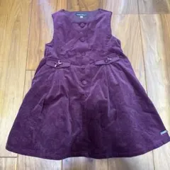 BeBe ジャンパースカート　110 深いワインレッド