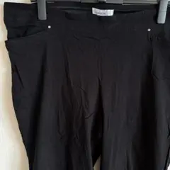 美品✨️【XL】ストレッチ スキニーパンツ ブラック 黒 レディース 無地 古着