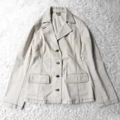 クリツィア KRIZIA コットン ジャケット ストレッチ オフホワイト 42