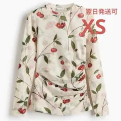 ステラマッカートニー H&M チェリープリントメッシュトップス XS 