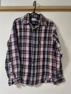 Columbia チェック柄ネルシャツ メンズ Sサイズ