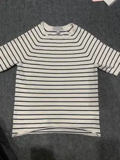 H&M ストライプ半袖ニット　XSサイズ