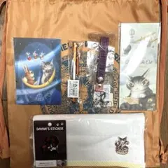 わちふぃーるどダヤン　一筆箋　タオル　ベルトキー　ペン　ステッカー　ポストカード