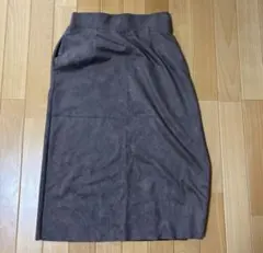 タイトスカート　スエード風