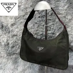 PRADA プラダ ハンドルポーチ(ミニバッグ) 三角ロゴプレート
