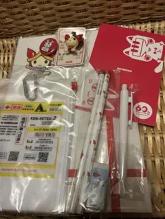 【未使用】日本赤十字社 キャラクター文房具セット　博多駅60周年記念グッズ