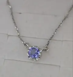 美品✨4℃ プラチナ　 タンザナイトネックレス　Pt850のサムネイル