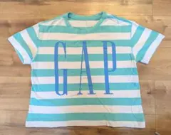 GAP 160 ボーダー柄 クロップドTシャツのサムネイル
