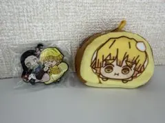 我妻善逸 ぬいぐるみ キーホルダー ロールケーキ型2点