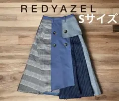REDYAZEL レディアゼル アシメトレンチスカート 異素材MIX Sサイズ