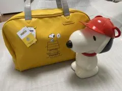 PEANUTS スヌーピー ボストンバッグ 貯金箱セット