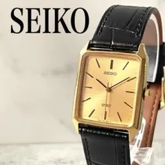 稼動品　SEIKO SPIRIT セイコースピリット　ゴールド　タンク　腕時計