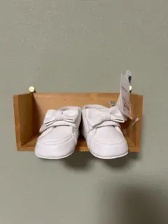 リボン付きホワイトシューズ ベビー