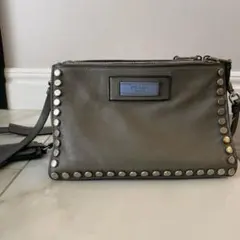 PRADA ショルダーバッグ ポシェット メッセンジャーバッグ グレー