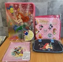 テ２段３　プリンセスマットアリエルバッグリトルマーメイドファイル白雪姫ストラップ