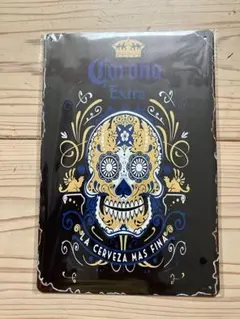 Corona Extra スカル メタルプレート ブリキ看板 インテリア