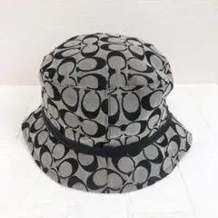 コーチ シグネチャー 総柄 バケットハット 帽子 レディース帽子