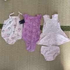 【新品あり】baby GAPピンクロンパースセット 3-6ヶ月
