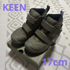 ☆KEEN キッズ ブーツ ハイカット　カーキ　トレッキングシューズ　17cmのサムネイル