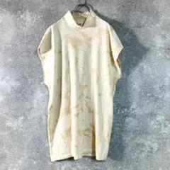 NIKE　カットソー　ノースリーブ　イエロー　ロゴ　刺繍　ロング丈　コットンのサムネイル