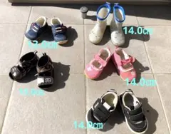 子供用シューズセット13-14センチ計5足（スニーカー・サンダル・長靴）