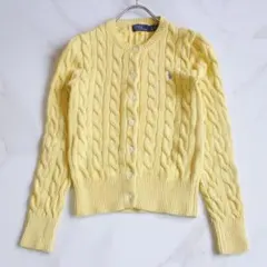 【極美品】POLO RALPH LAUREN ケーブルニットカーディガン XS