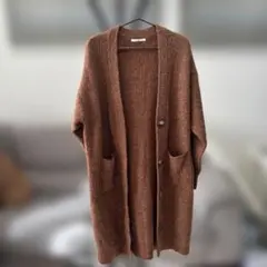 SLY ブラウン ロングカーディガン