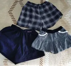 ハーフパンツ　3枚　まとめ売り　150　女の子　匿名配送