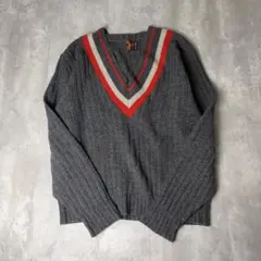 60s USA製 Vintage McGREGOR チルデンニット 44 グレー