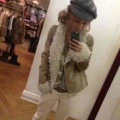 お値下げ（＾_＾）ungridフェイクファーコート★キャメル