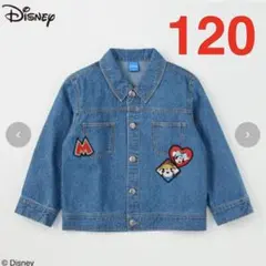 ミッキー ミニー デニムジャケット nanaコラボ バースデイ　120